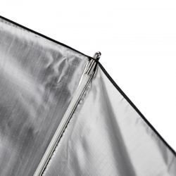 Quadralite Deep Space 105 silver parabolic umbrella
